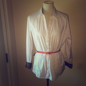Express white bottom up shirt